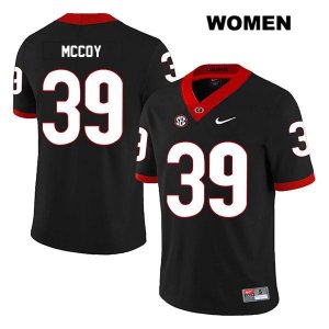 Women's Georgia Bulldogs NCAA #39 KJ McCoy Nike Stitched Black Legend Authentic College Football Jersey WIU6554OO